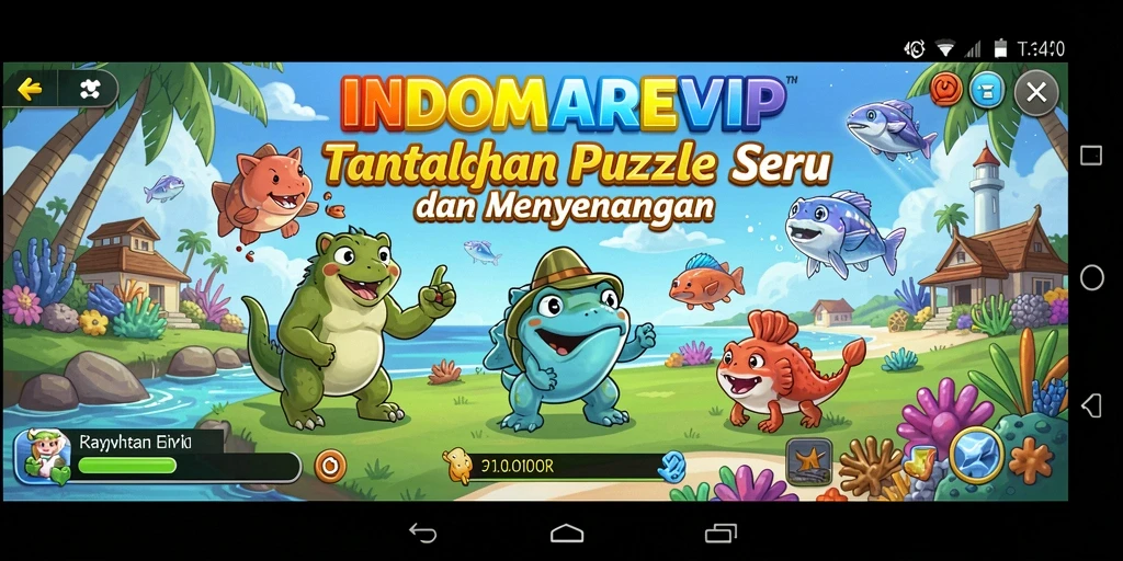Tampilan gameplay puzzle INDOMAREVIP yang menarik dan interaktif.