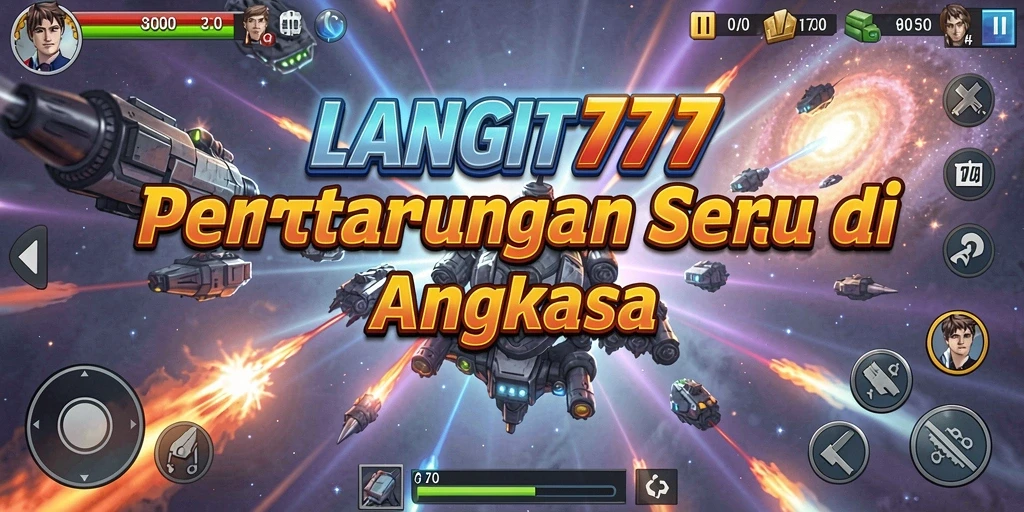 Screenshot LANGIT777 menampilkan aksi seru dalam pertarungan TPS.
