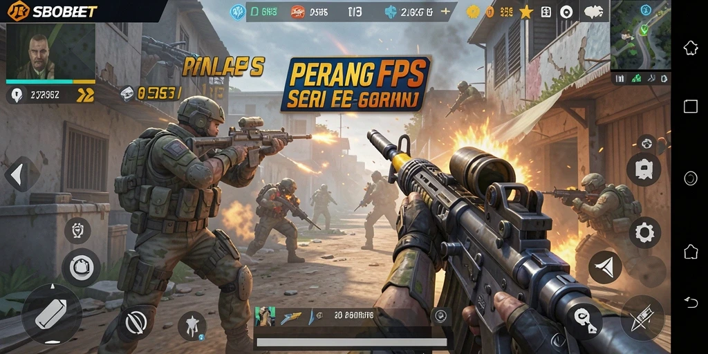 Tampilan utama gameplay SBOBET dengan pertempuran seru dan grafis menawan.