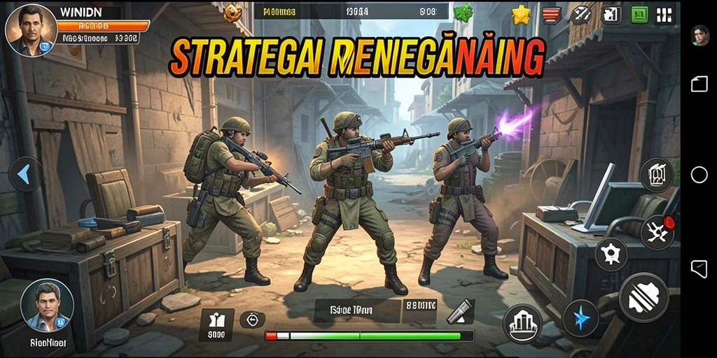 Tampilan utama gameplay WINIDN yang menegangkan dan penuh strategi.